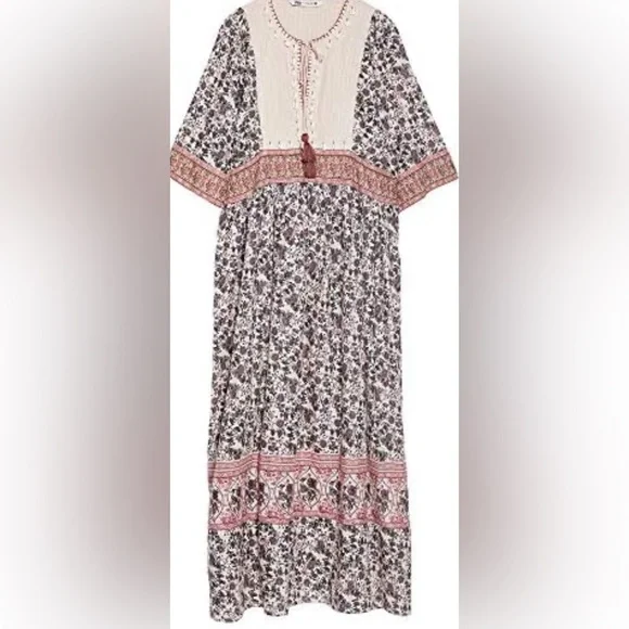 Zara Floral Maxi Dress - Picture 2 of 5